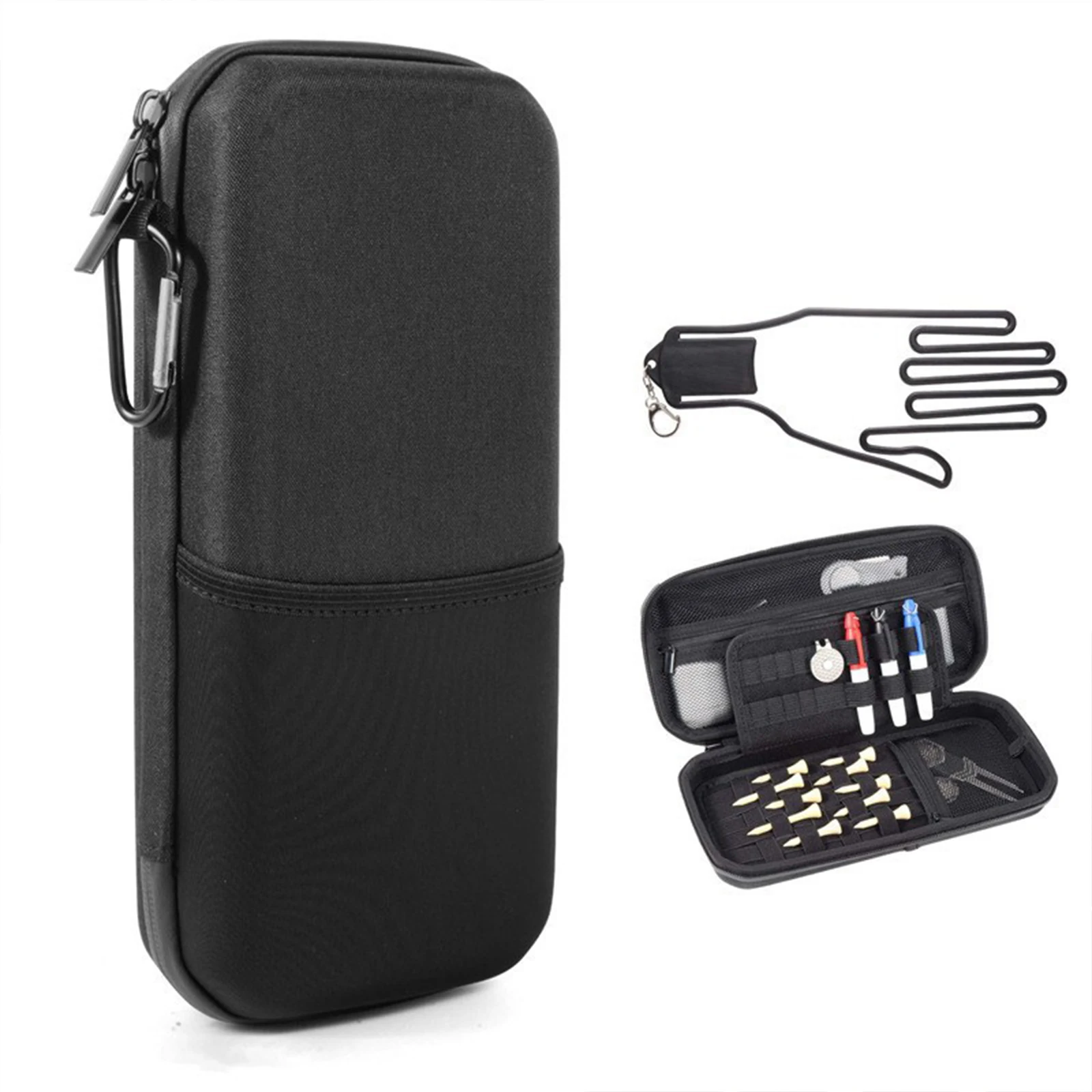 حافظة قفازات الجولف مع مقسم تشكيل ناعم وثقوب ملحقات الجولف حامل قفازات جولف قوي للنساء والرجال لاعبي الغولف