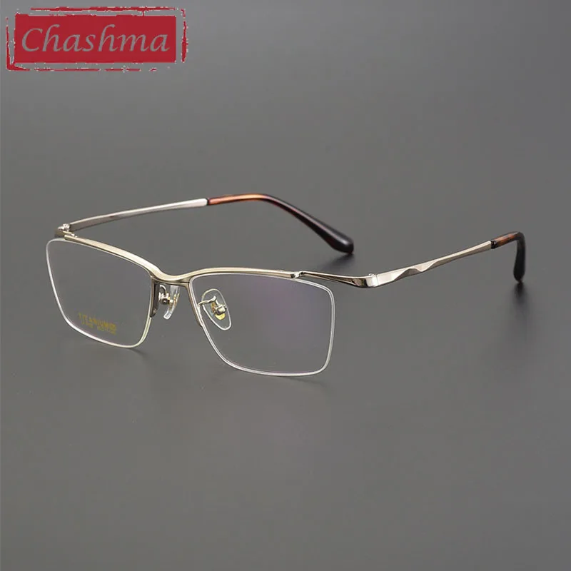 

Chashma Business Gentlemen Pure Titanium Optical Glasses Frame Men Top Quality Comfortable Lightweight Prescription Spectacle