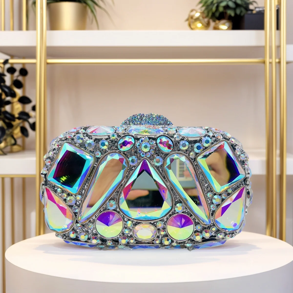 

Luxury Rhinestone Crystal Bag for Women Sparkly Full Diamond Evening Party Purse Banquet Handbag Crossbody for Wedding Prom