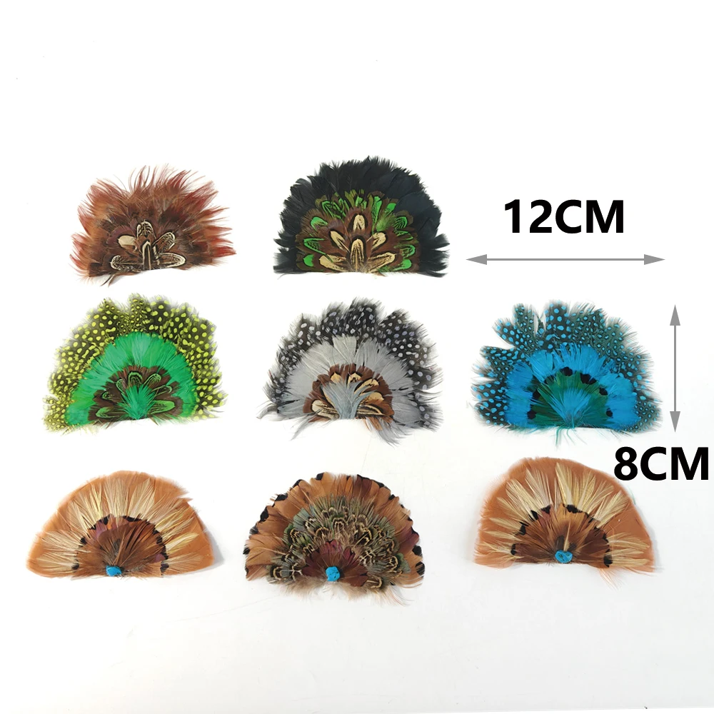 Fan-shaped feather headdress suitable for Easter decorations Christmas costumes party decorations hats and accessories
