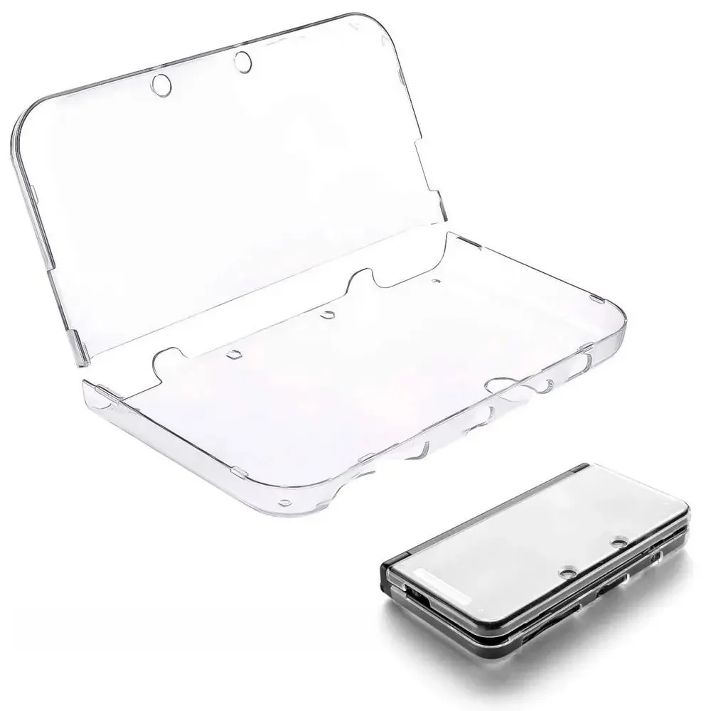 Étui de protection transparent pour console de jeu, coque rigide, coque de manette de jeu, accessoires de jeu, cristal clair, nouveau, 3DS, XL, LL