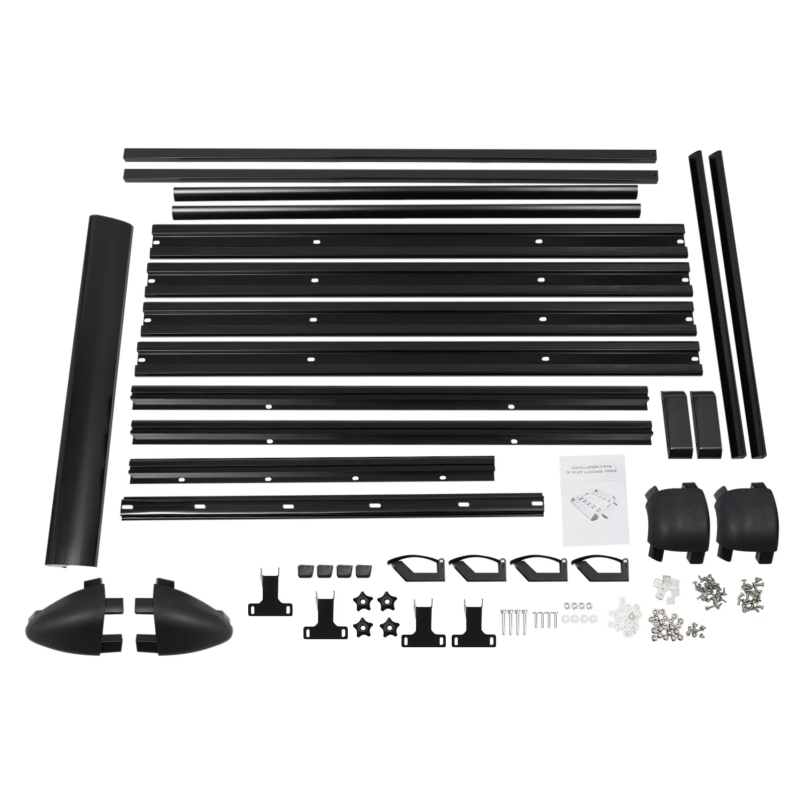 Dachträger mit Verstellbarer Breite, Gepäckträger, Dachkorb, Hochbelastbar 150kg/330lbs für SUV-Modelle mit Integrierten Gepäckträgern – Detail 3