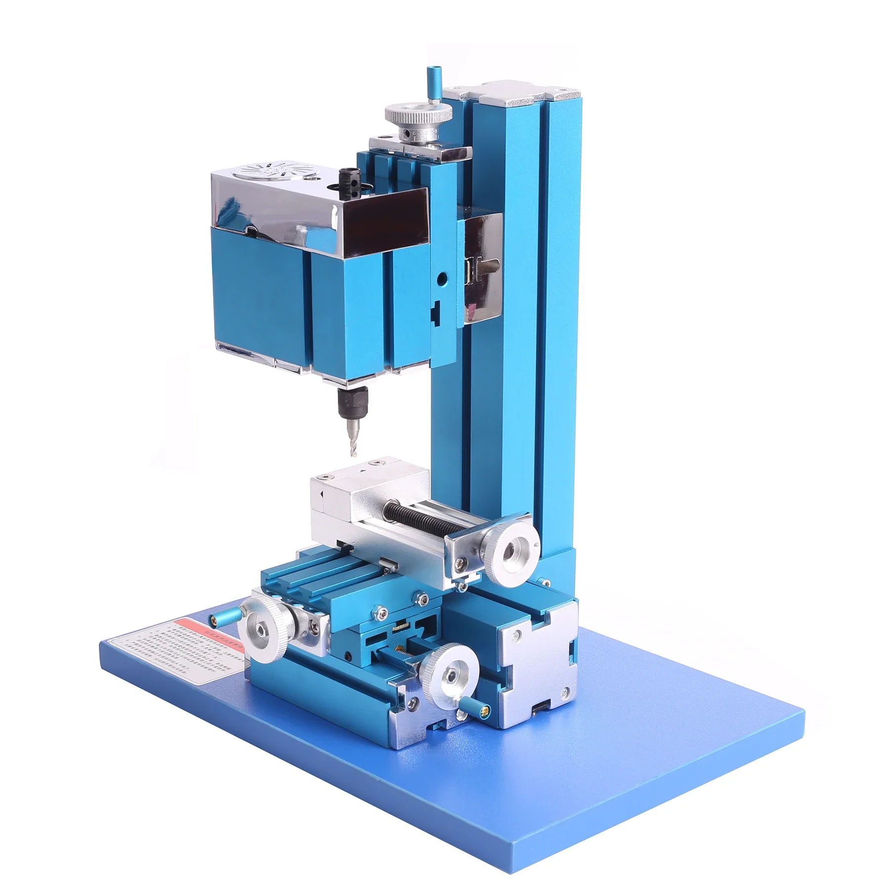 36W Mini Metaalfreesmachine Gemotoriseerde Metaalbewerking DIY Tool Tafelmodel Houtbewerking voor Hobby Wetenschapsonderwijs Modelbouw - afbeelding 2