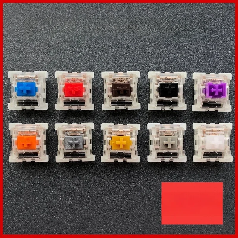 Przełącznik Outemu Mechaniczny przełącznik klawiatury 3Pin Clicky Liniowe dotykowe ciche przełączniki RGB LED SMD Gaming Kompatybilny z przełącznikiem MX — zdjęcie produktu 7