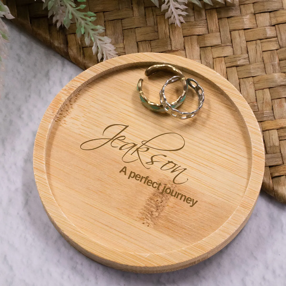 Personalized Wooden Trays, Custom-Engraved Jewelry Trays, Dressing Table Jewelry Organizers, Wedding Gifts, Anniversary Gifts.