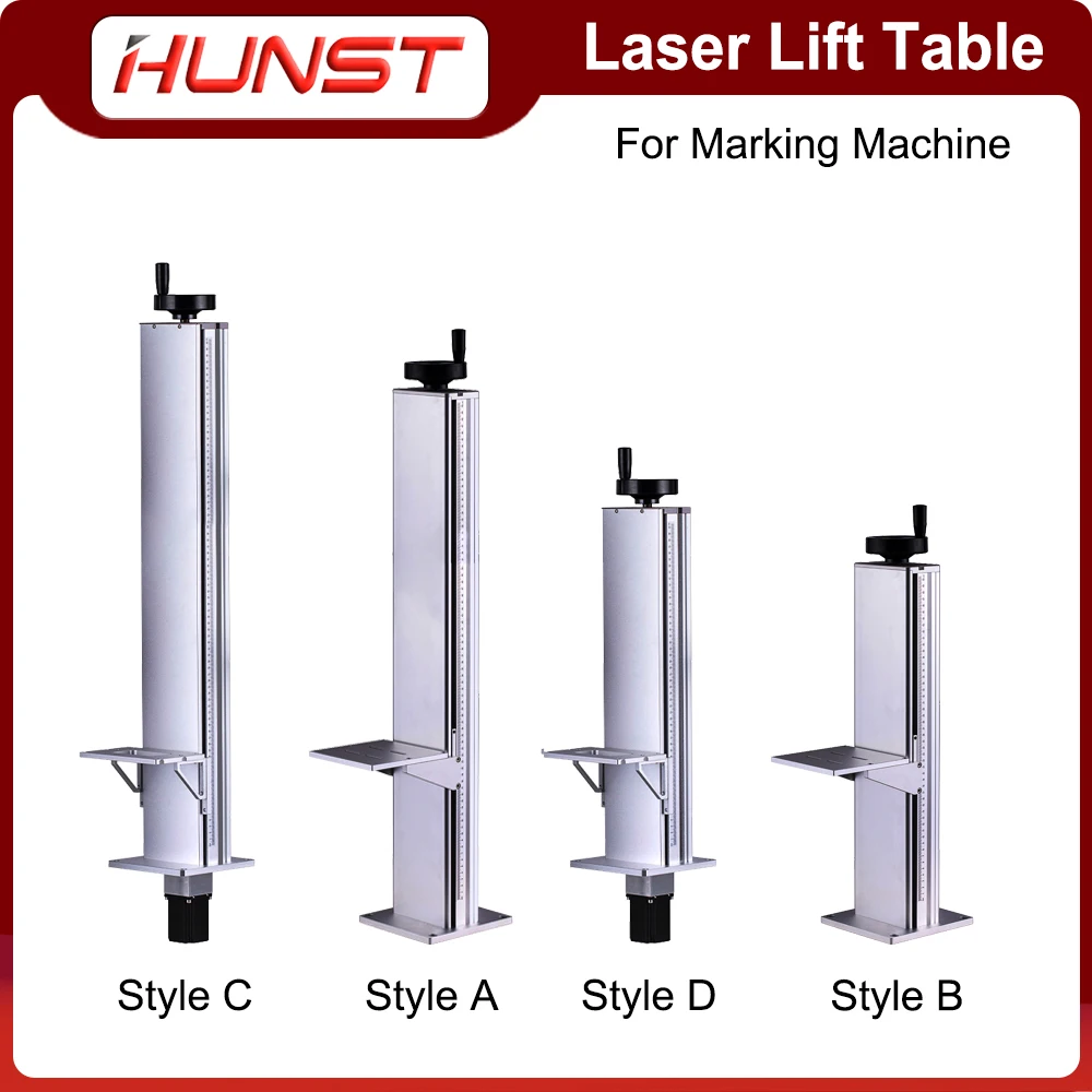 

Hunst Laser Marking Machine Lift Table Z-axis Lift Stand Height 500 and 800MM, With Motor Control Automatic Lifting Table