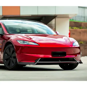 適用於 2024-2025 年特斯拉 Model 3 前保險桿擾流板唇形車身套件(不適用於高性能保險桿) 10 最佳銷售 特斯拉 Model 3 車身套件 - №2