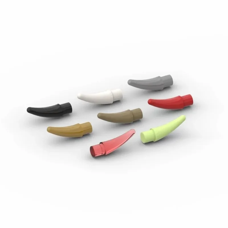 20 piècesMOC pièces 53451 barbe/griffe/dent/corne briques compatibles bricolage Assmble blocs de construction particules enfant Puzzle cerveau jouet cadeau