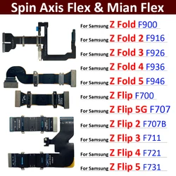 New Spin Axis Flex For Samsung Z Fold 1 2 3 4 5 MainBoard Connector LCD Display USB Flex Cable For Samsung Z Flip 1 2 3 4 5