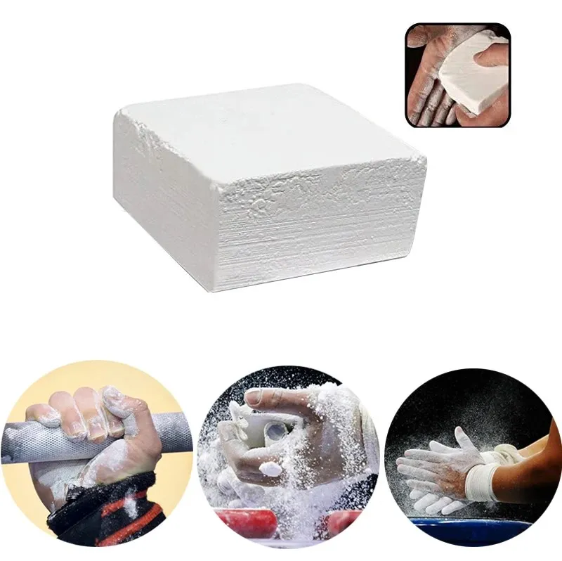 1Box Weight Lifting Sports Magnesium Powder Block Gymnastic Sport Climbing Gym Barbell Fitness Training Chalk Anti-skid Supplies