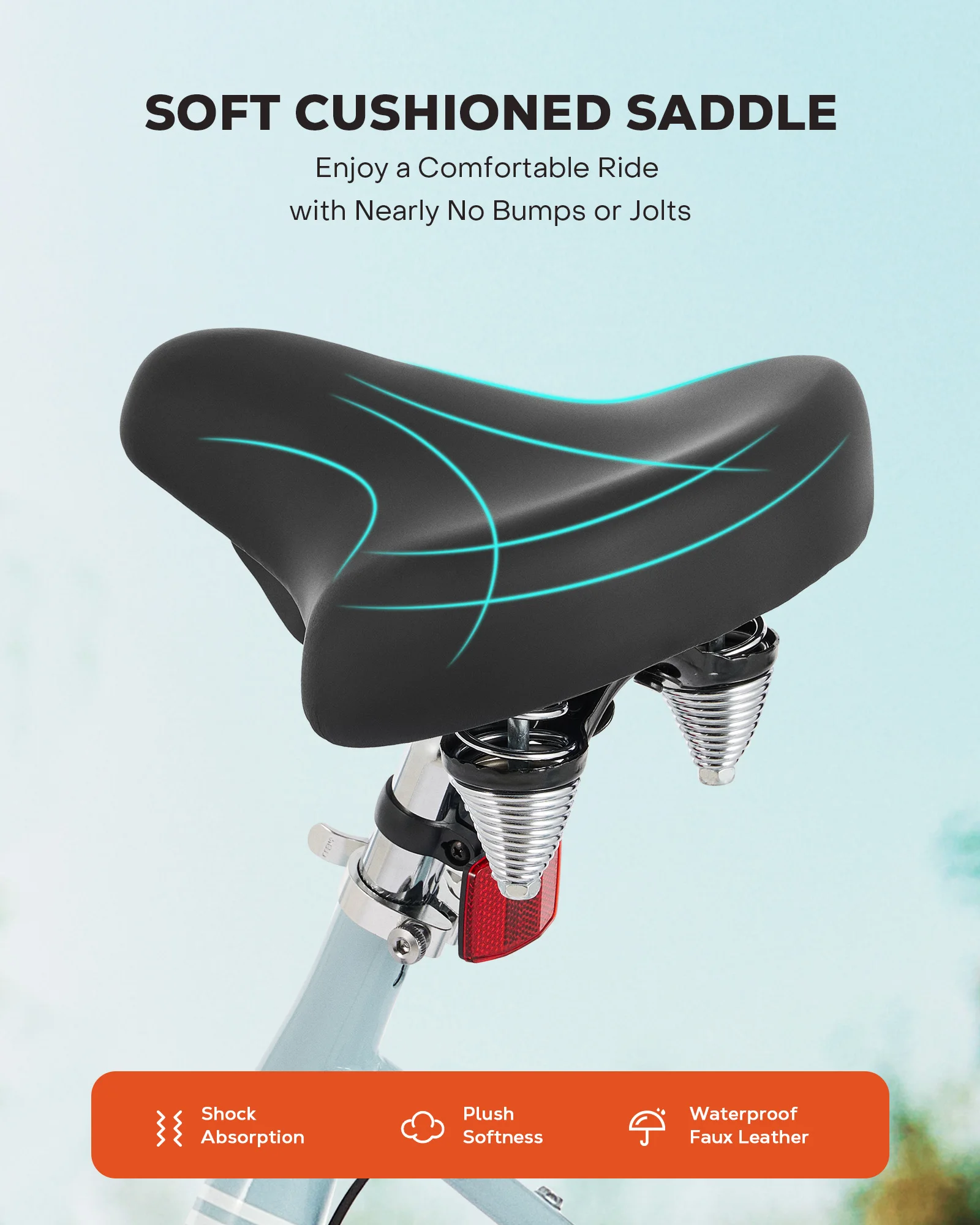 VIRIBUS خطوة من خلال النساء دراجة الكبار دراجة كروزر الشاطئ للنساء الرجال 24 "26'' #5