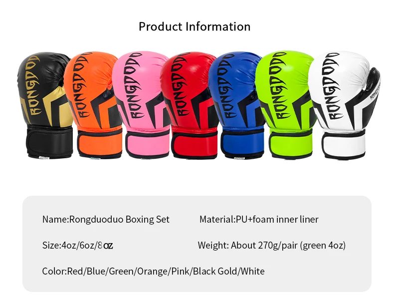 4/6/8oz Kids Boxing Gloves Children PU Leather Boxing Gloves for Fitness Training Kickboxing Fighting Sports Heavy Bag Workouts Abfbe70c1c417490ebe6a4d361b921ed4v