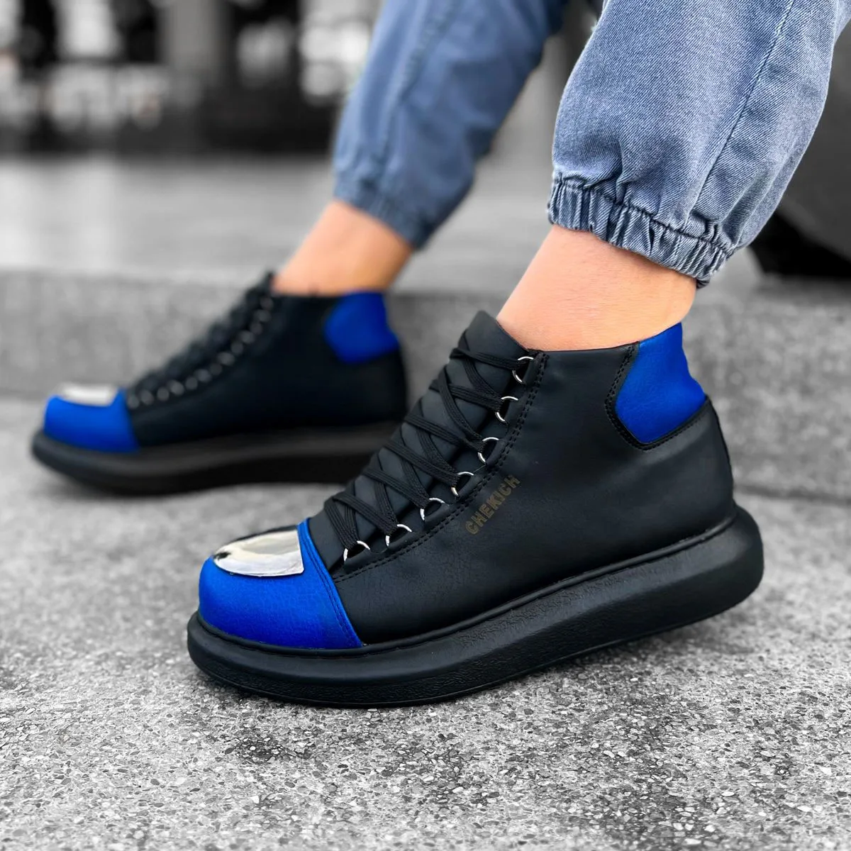 

CHEKICH Original Brand Black Blue Black Roma Mirror 2024 Fashion Men's Boots Winter Snow High Quality Men's Boots CH267