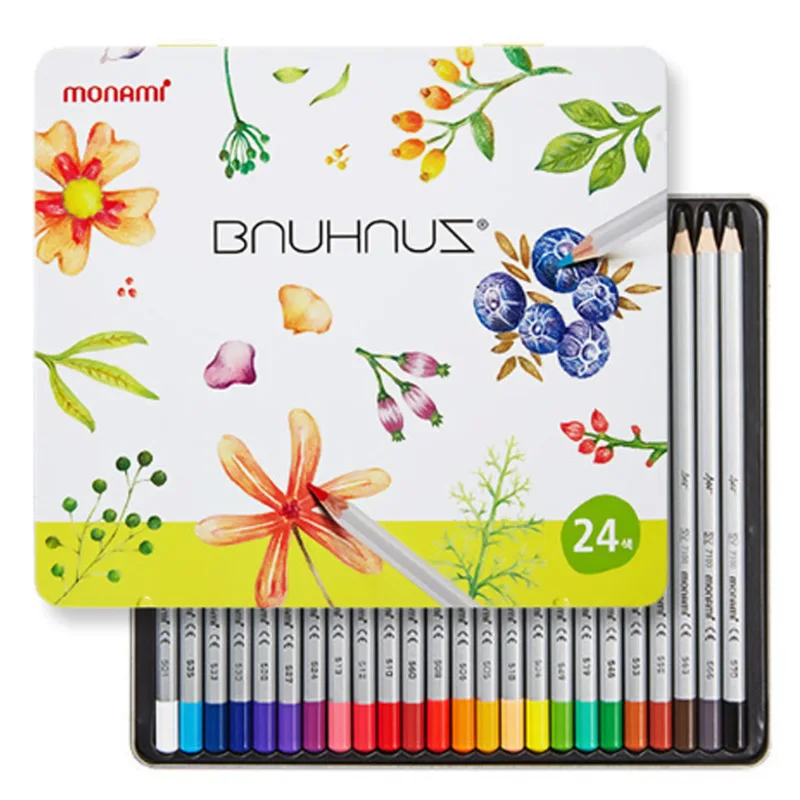 Monami Bau House Coloring Pencils 24 Colors