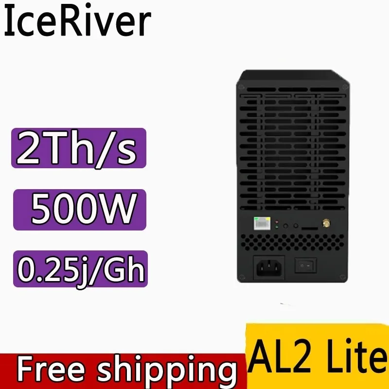 S.  NEW IN STOCK BUY 7 GET 4 FREE New IceRiver AL2 Lite 2Th/s 500W Alephium Miner ALPH Mining Asic Crypto Miner Blake3