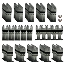 FOXBC 62pcs Multitool Oscillating Saw Blades Wood Cutting Fit Dewalt Ryobi Bosch Ridgid Milwaukee Rockwell Fein