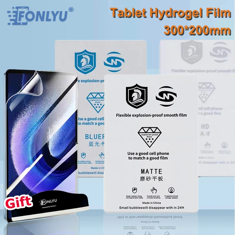 

FONLYU Tablets Pad HD Clear Matte Anti-blue TPU Hydrogel Film For iPad 11 inch Screen Protector Blade Cutting Machine Cutter