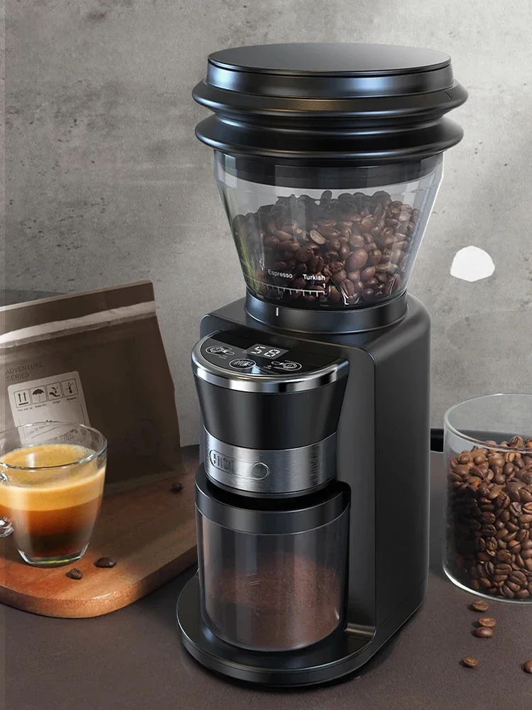 Hibrew moinho de rebarbas automático moedor de café elétrico com 31 engrenagens para café expresso