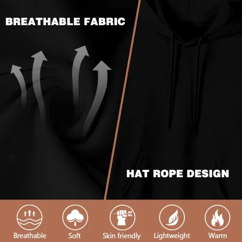 2024 New Men's Printed Fleece Sweater, Suitable for Autumn and Winter, Very Suitable for Basketball Mothers, Creating A Confident Style, A Variety of Styles Are Suitable for Teenagers, Trendy Hooded Design, Plus Size