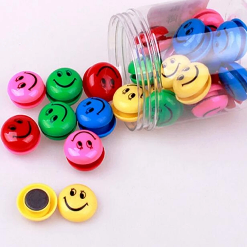 Round Magnets Mixed Color Whiteboard Face Magnetic Button D30mm Education Magnet Button Magnetic Materials Education Toys 50PCS