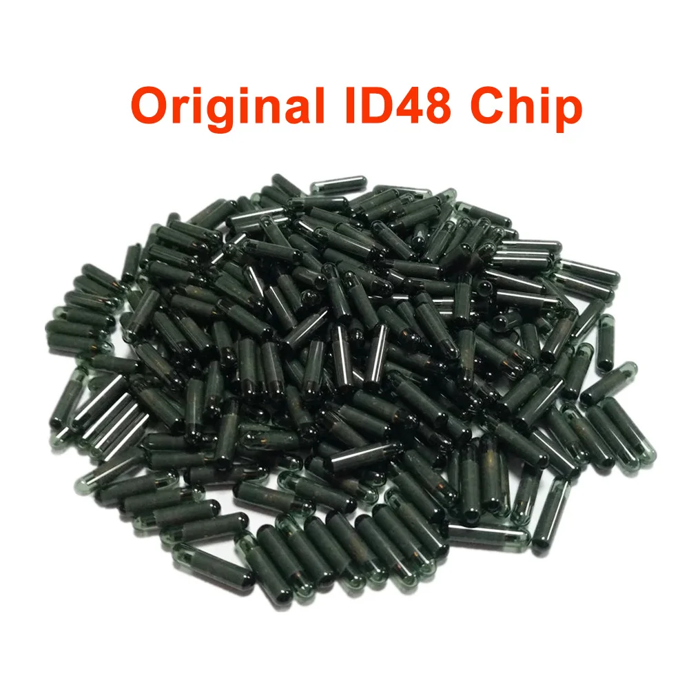 

10/20/30/50pcs original ID48 glass chip auto transponder chip ID 48 chip for VW Audi Skoda Honda car key blank