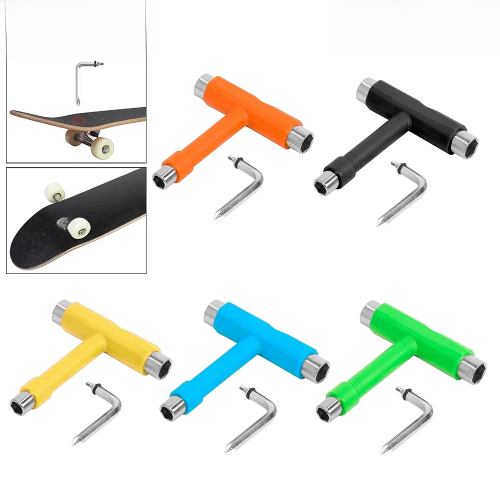 AliExpress T Shape Skateboard Tools Skateboard Wrench Multifunction MTB Bike Electric Scooter Snowboard Wrench Adjusting Tool Accessories