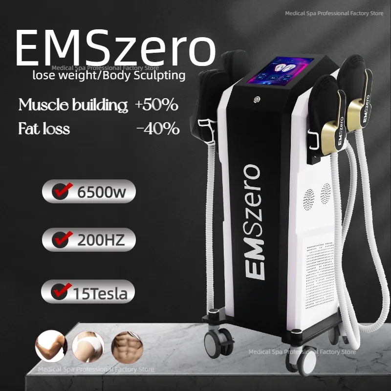 

Professional Nova EMSzero Neo 6500W High Power 4 RF Handles Hi-emt Body Sculpt EMS Muscle Stimulate Best Selling Emszero Machine