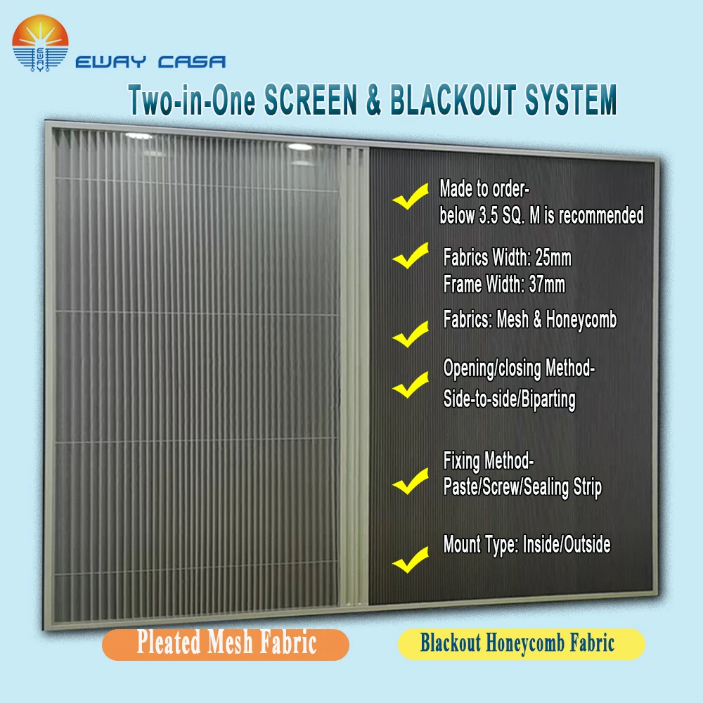 2-in-1 Retractable Fly Screen & Blackout Doors or Windows Introduction