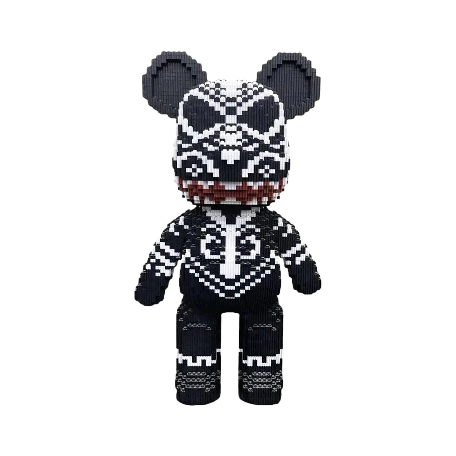 

Black Totem Large Bear, yaoyaoplay Building Block Toy, Birthday Gift, Educational, Boys Girls Decor, Cool Interlocking Brick