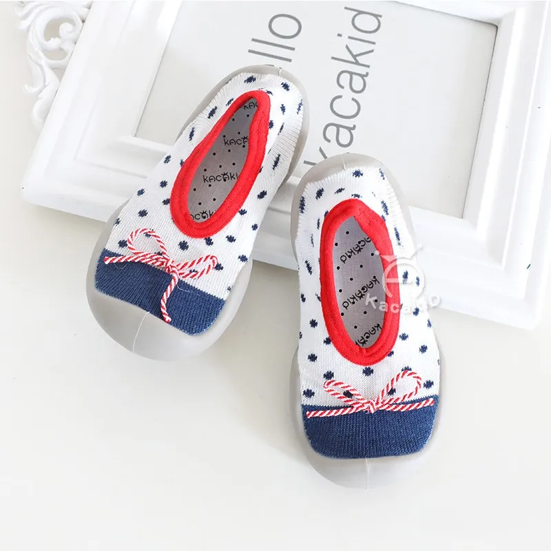 Baby Sock Shoes Infant Toddler shoes Boys Girls  Cute Printed Cotton Socks Shoes Children Casual Non-slip First Walkers