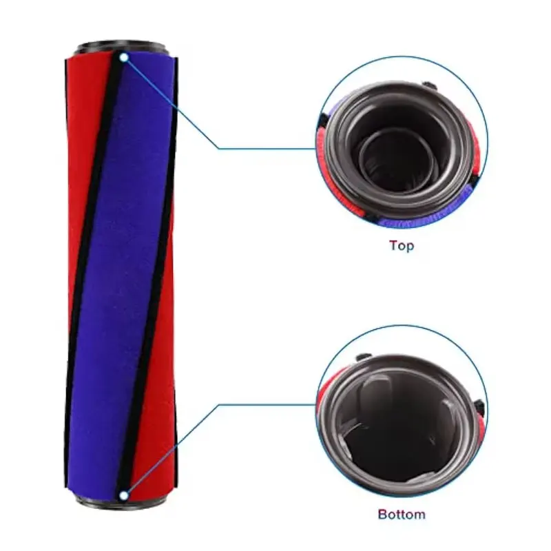 Motorized Roller Brush Head For Dyson V7 V8 V10 V11 V15 G5 Vacuum Cleaner,Soft Roller Brush replacement accessories