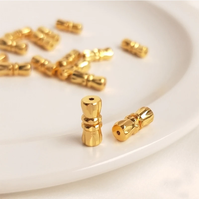 

18K Gold Plated Brass Screw Clasps Barrel Screw Clasp Cylinder Fasteners Buckles Closed for Bracelet Jewelry Making Supplies