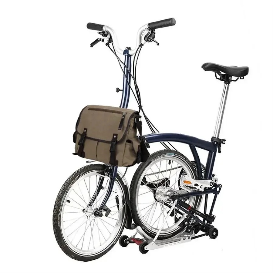 AliExpress E litepro Litepro Bike Bag For Man Large Capacity Canvas Crossbody Backpack Short Distance Cycling Commuting Pack For Brompton Front Bag