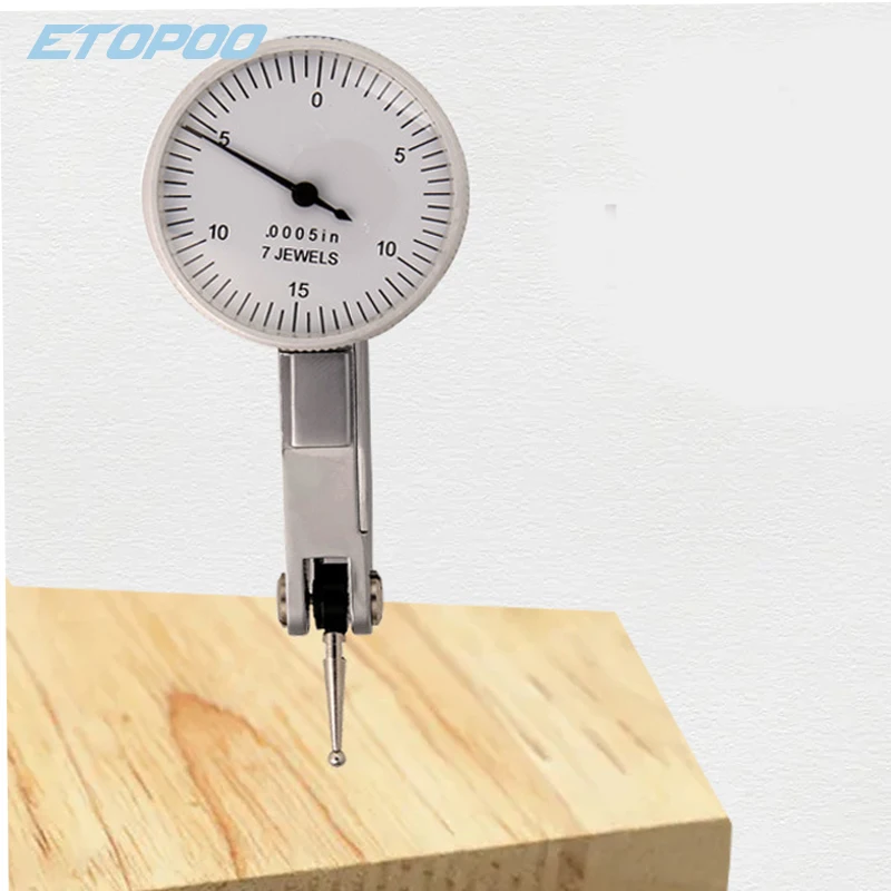 Percentile Indicator 0.0005 Inch Resolution Lever Gauge Dial Test Indicator High Precision Measuring Instrument Tool