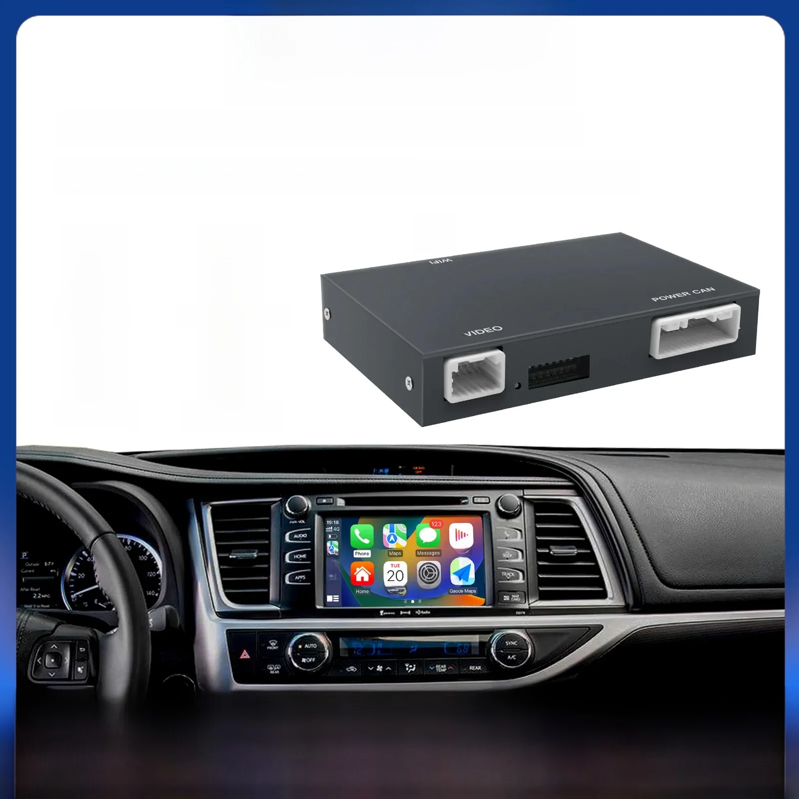 AUTOABC 2025 Draadloze Carplay Voor Toyota Auris C-HR 2014-2018 met Android Auto Mirror Link AirPlay Functies - afbeelding 2