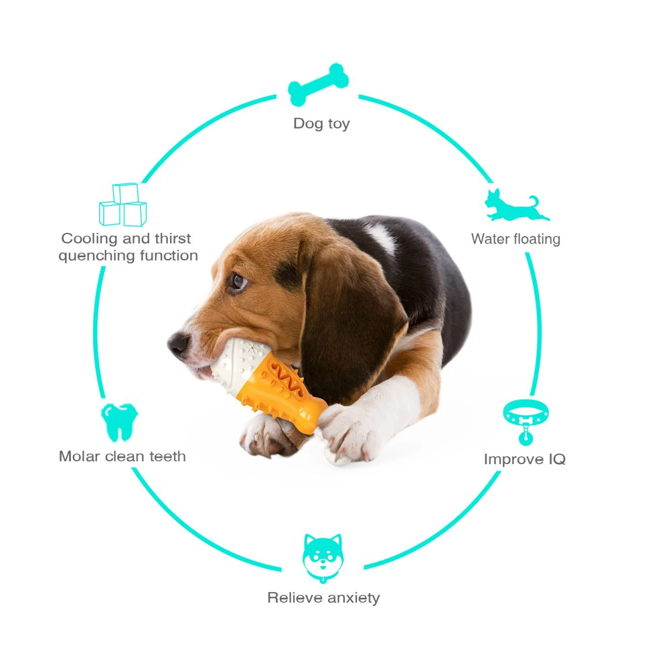 Big Dog Chew Toys Fun Squeaky Safe Materials Super Durable Tree Branch Designed Tougher than Bones Indoor Outdoor Pet Supplies
