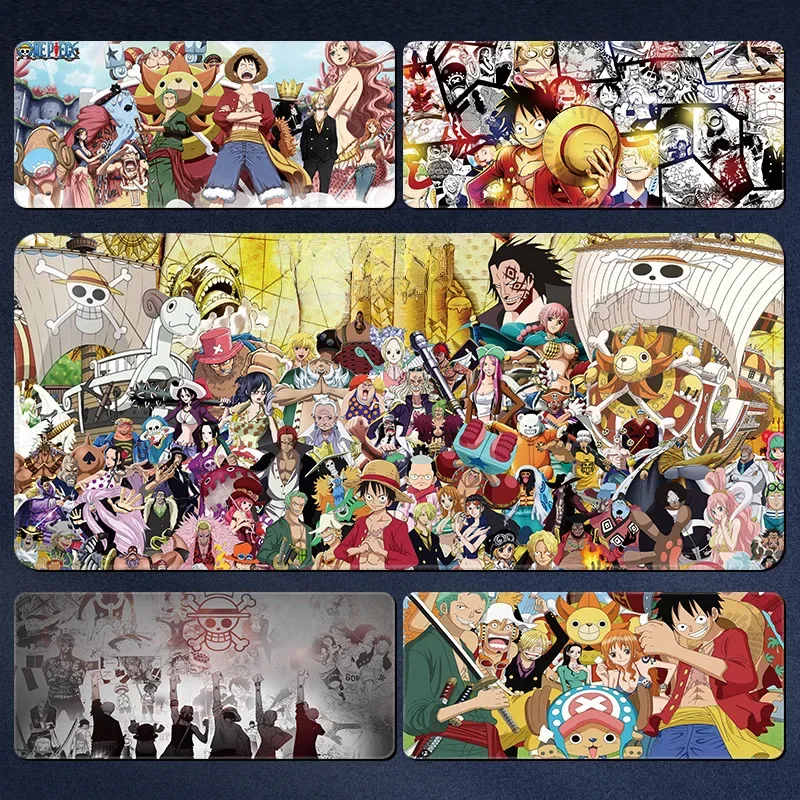 One Piece Anime Figure Mousepad Large Gaming Mouse Pad Laptop Computer PC Accessories Game Player Gift Luffy Zoro Ace Chopper