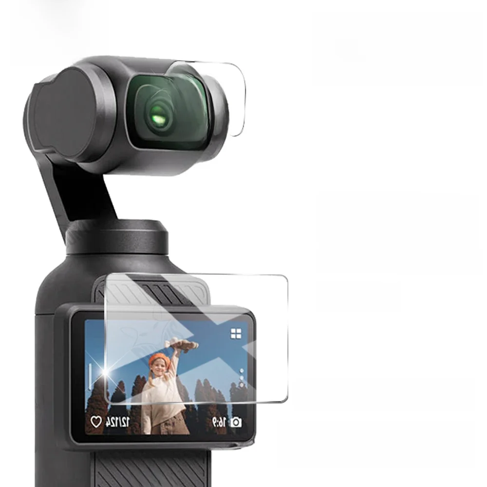 Gehärtetes Glas für Dji Osmo Pocket 3 Zubehör Linsen schutz Displays chutz folie Glas Anti-Kratz