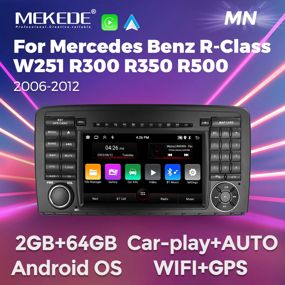 MEKEDE 64GB Android Car Radio Wireless Carplay Auto For Alfa Romeo 147 GT 2005 - 2014 GPS Navigator BT RDS FM Multimedia Player