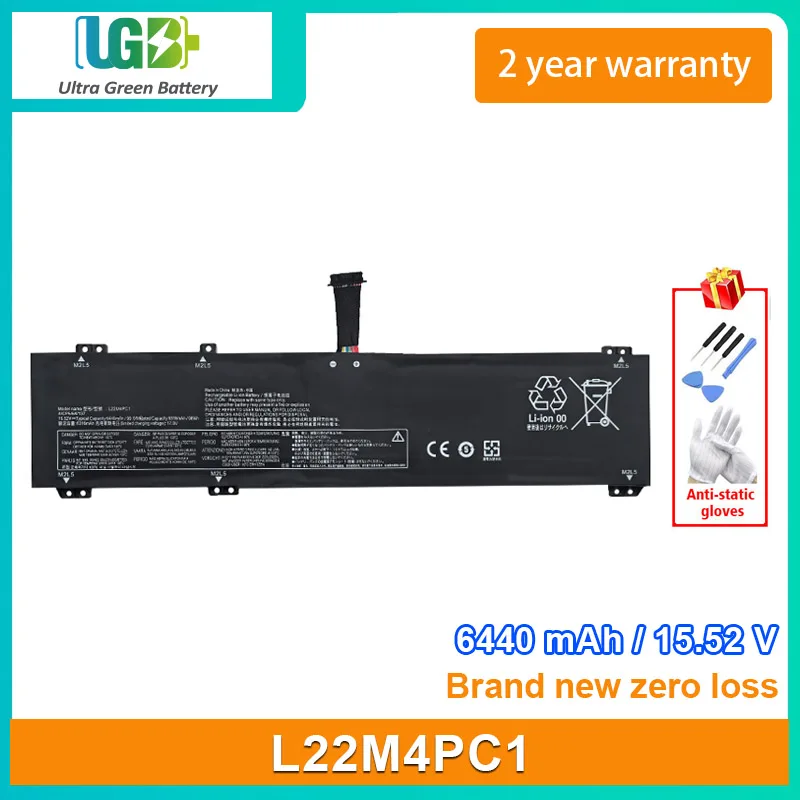 UGB New L22M4PC1 L22D4PC1 L22X4PC1 Laptop battery For Lenovo Legion Pro 7 16IRX8 16IRX8H Savior Y9000K 2023 battery 15.52V