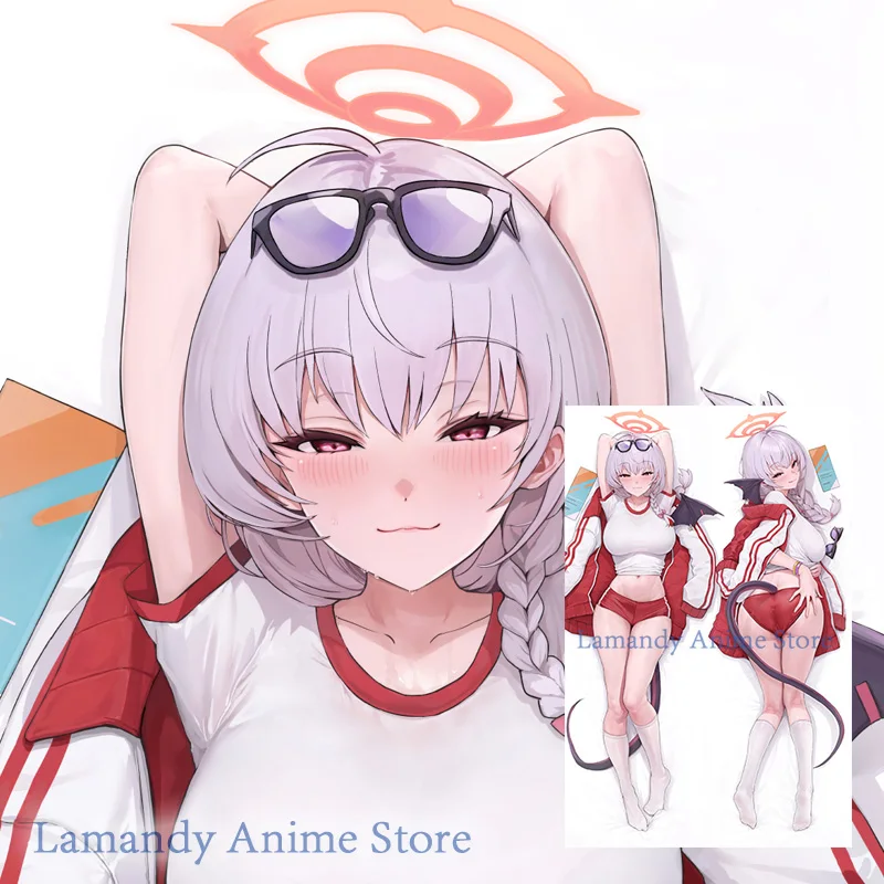 

Двусторонняя наволочка Dakimakura kurodate haruna с принтом из аниме синего архива, наволочка в натуральную величину