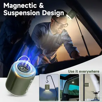 奈米充氣泵,內建照明燈和磁吸式設計,適用於氣墊床、泳池漂浮物等。 10 最佳銷售 充氣床墊泵 - №3