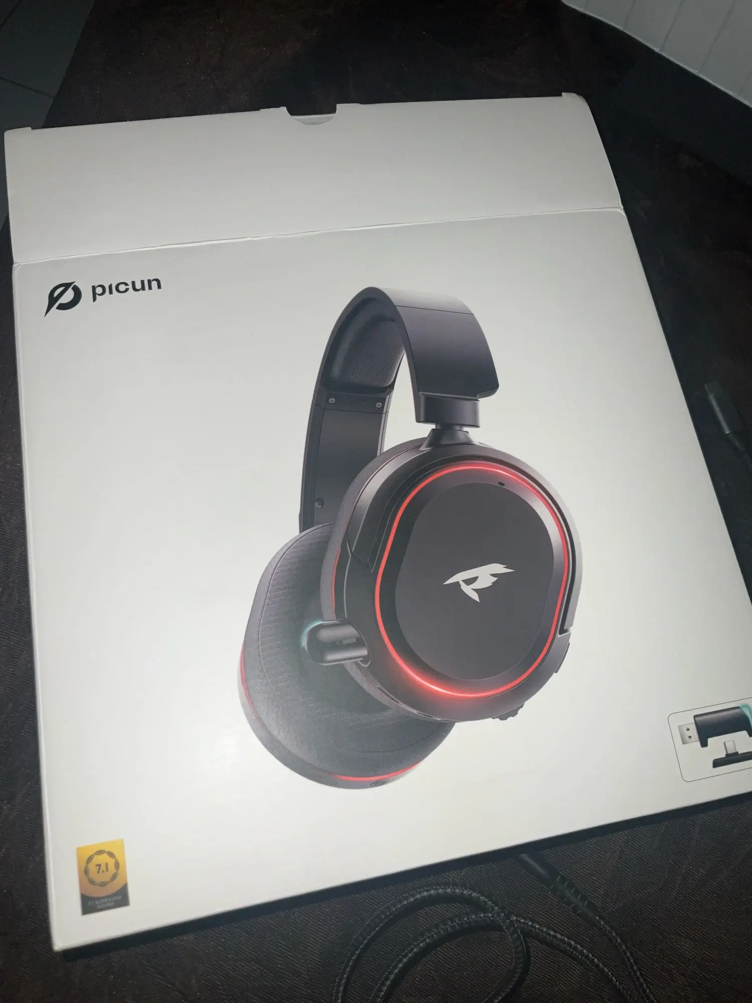 Picun G2 2.4G Wireless Gaming Headset Bluetooth Headphones 5ms Low Latency 7.1 Surround ENC Mic For PC PS4 PS5 Phone Switch photo review