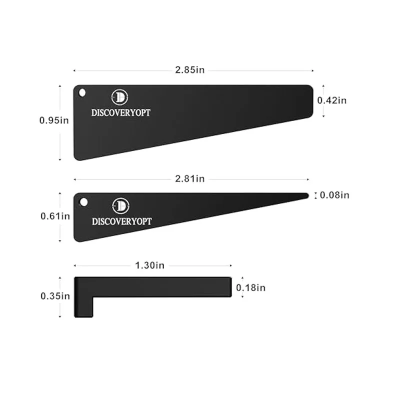 Discovey-ChlorFor Riflescope Scope, Lunette de visée, Kit de cales de décrochage, Montures, Anneaux de portée, Outil de décrochage, Outil monté