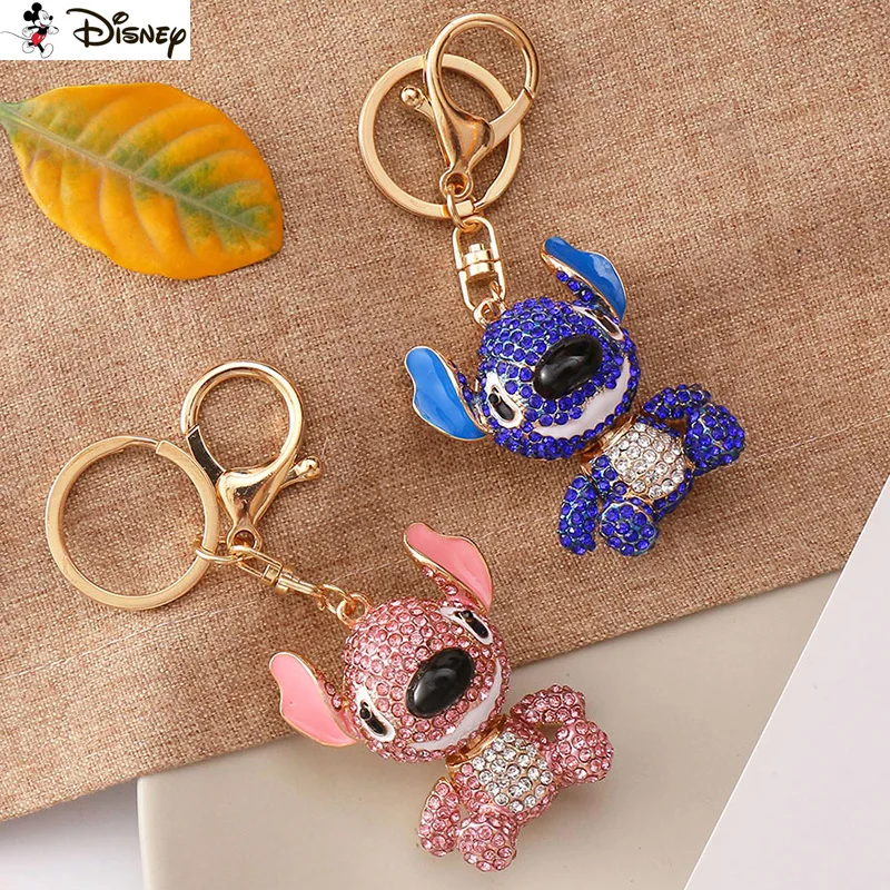 Disney 5D diament malarstwo brelok Rhinestone Cartoon międzygwiezdne dziecko ściegu DIY rzemieślniczy krzyż ściegu klucz łańcuszek na akcesoria