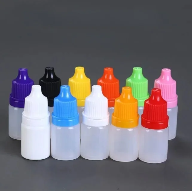 10 pièces 20 ml/15 ml/10 ml/ 5 ml bouteille translucide bouteilles de chute conteneurs vides compressibles compte-gouttes liquide pour les yeux bouteilles rechargeables
