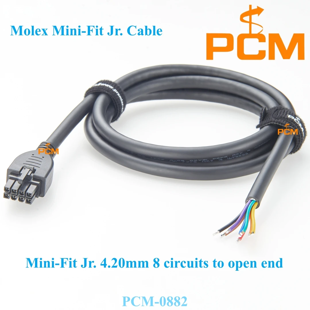 

5 шт., 1,5 м, 8-контактный Molex Mini-Fit Jr. 39-01-2080, гнездо для косички, двухрядный разъем, кабель сигналов мощности в сборе 245135