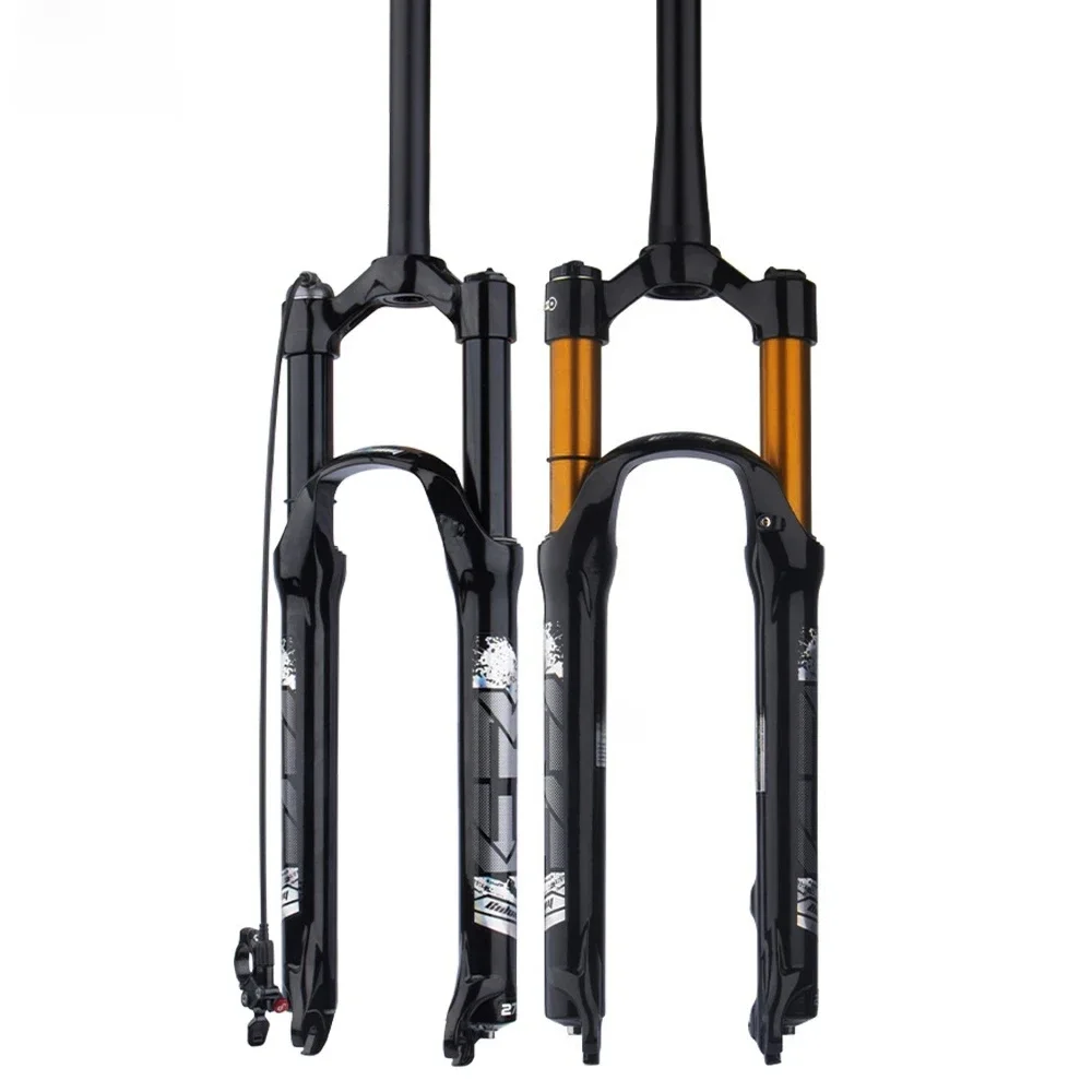 AliExpress BOLANY Bolany MTB fork magnesium alloy air pressure suspension 26 27.5 29 inch shoulder/wire control straight/conical tube lock fork