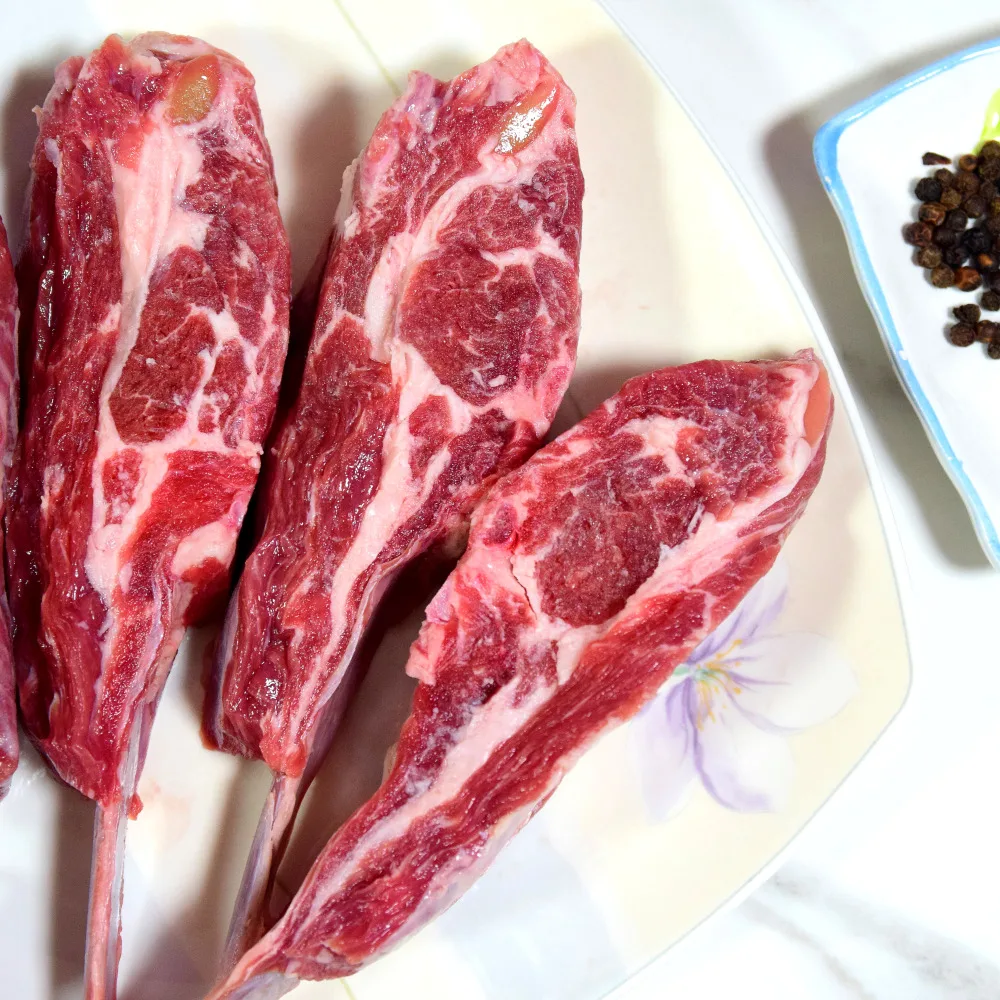 رف كتف أضلاع الضأن الأسترالية الفاخرة من لحم رام 400 جرام لحم الضأن الصغير للتخييم واستخدام الشواء في الانتقال لمنزل جديد