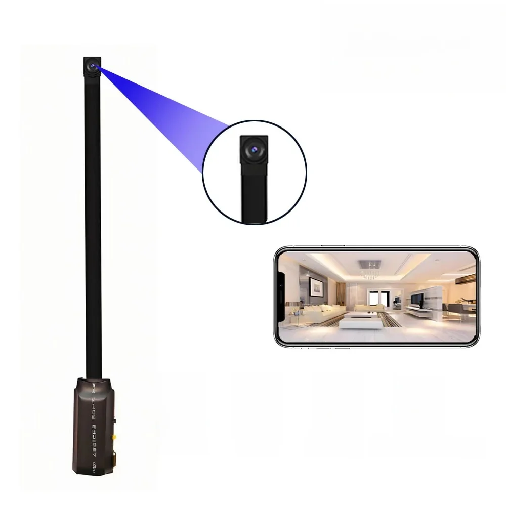 4K HD mini WiFi-camera, ondersteunt weergave op afstand, bewegingsdetectie, DIY kleine HD draadloze camera in nanny-stijl - afbeelding 2